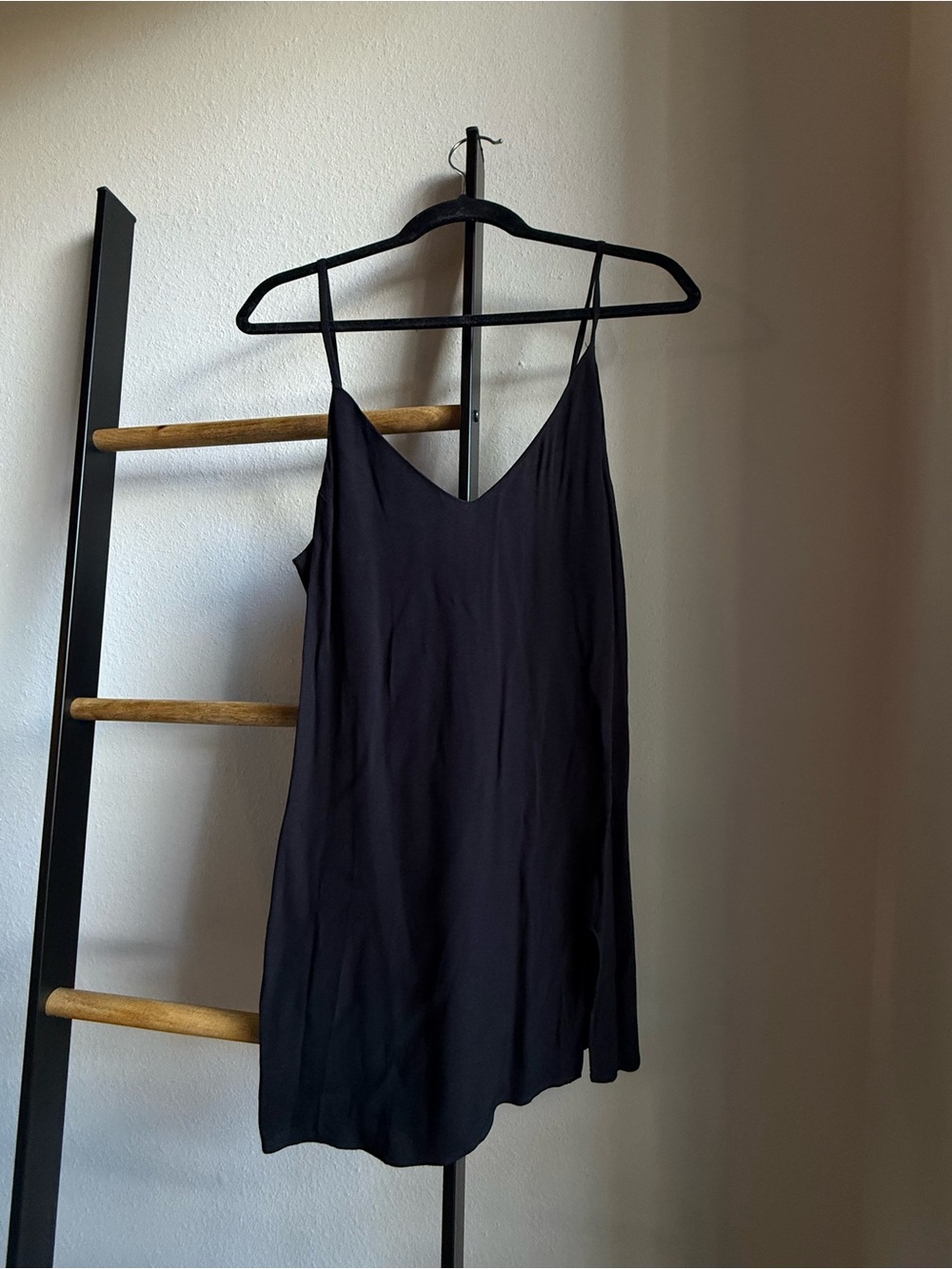 Reformation Black Slip Dress